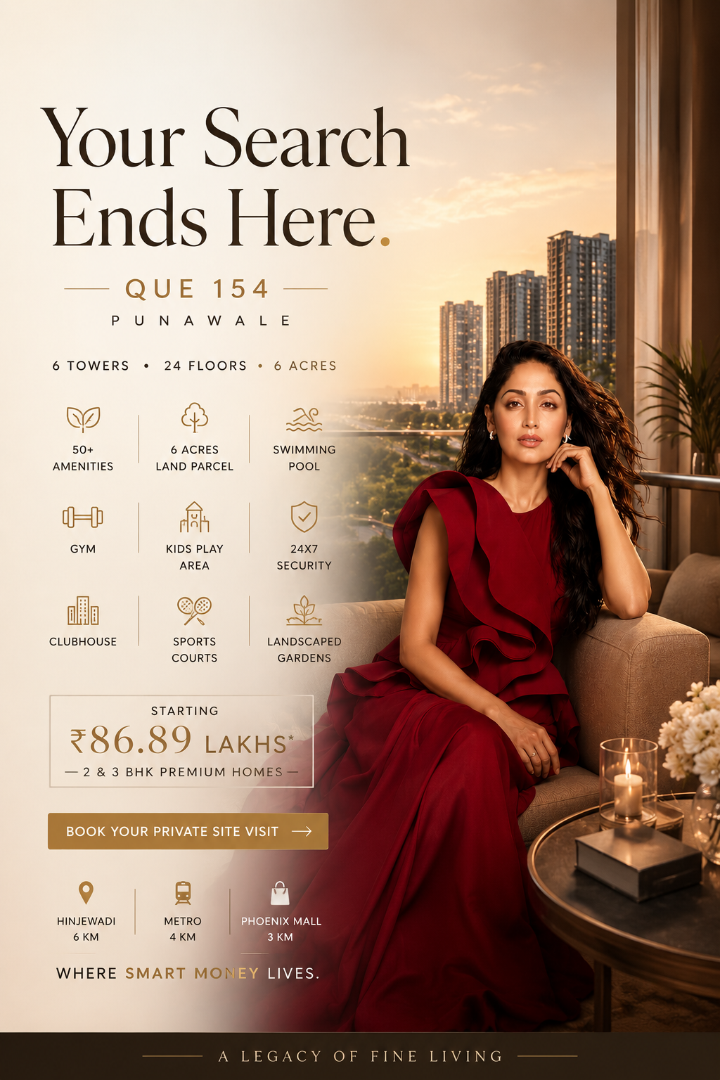 Que 154 Punawale – Premium 2 & 3 BHK homes in Central Punawale by Unique Properties starting ₹86.89 Lakhs – Best Properties to Buy in Punawale