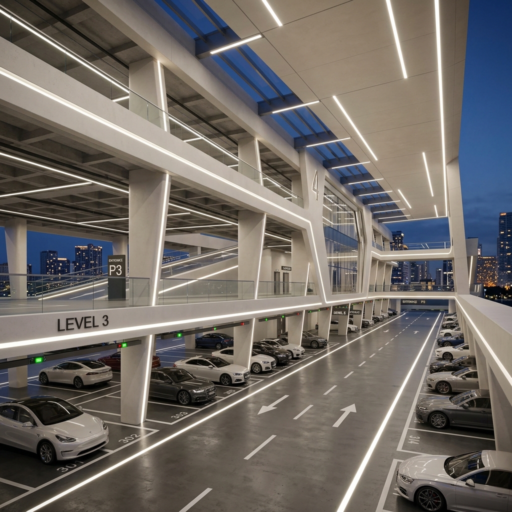 5 Parking Levels Elevation